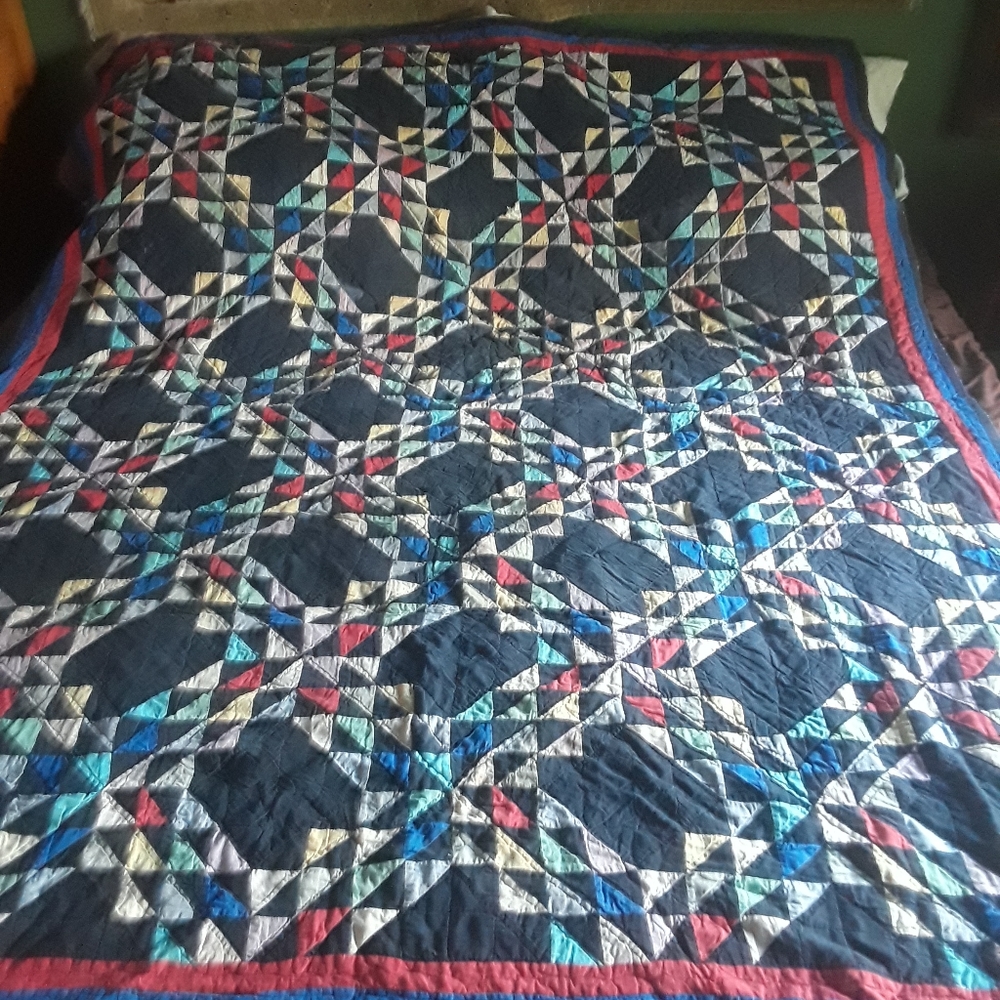 Handmade quilt from Oklahoma dust bowl